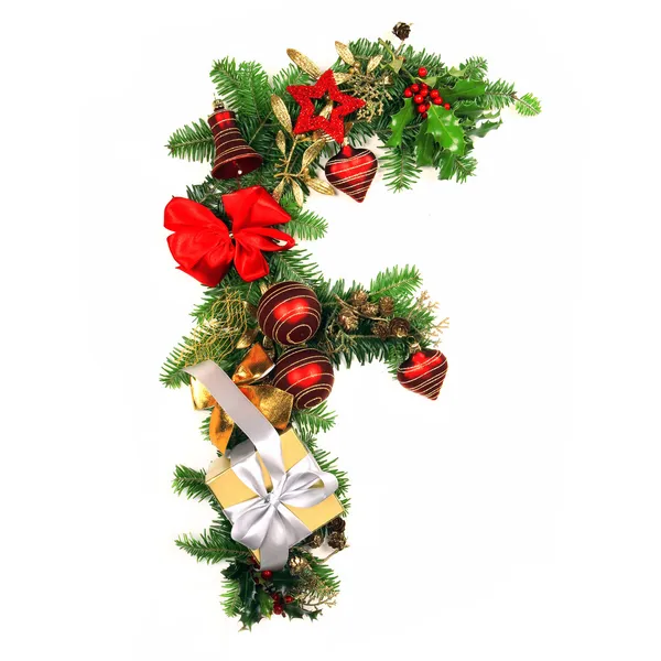 Christmas Alphabet Letter — Stock Photo, Image