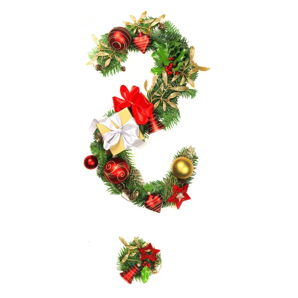 Christmas Alphabet Letter — Stock Photo, Image