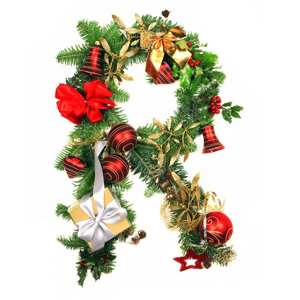 Christmas Alphabet Letter — Stock Photo, Image