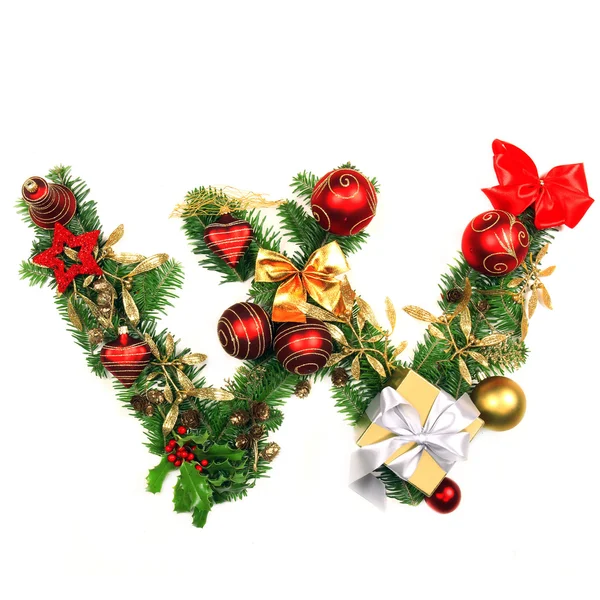 Christmas Alphabet Letter — Stock Photo, Image