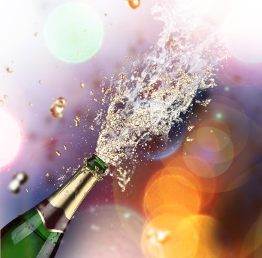 Champagne explosion