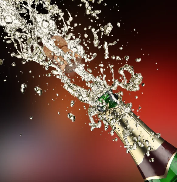 Champagne explosion — Stockfoto