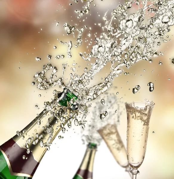 Champagne explosion — Stockfoto