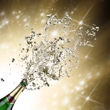 Champagne explosion