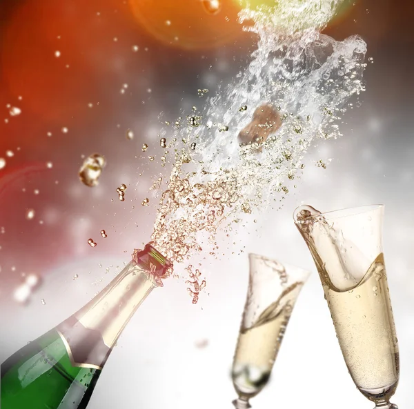 Champagne explosion — Stockfoto