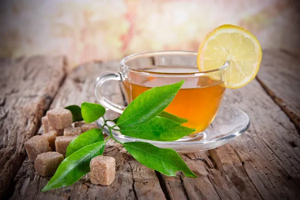 Cup of green tea — Stock Photo, Image