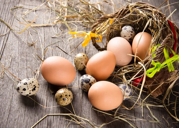 Kleurrijke paaseieren — Stockfoto