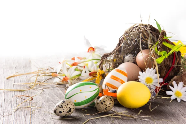 Uova di Pasqua variopinte — Foto Stock