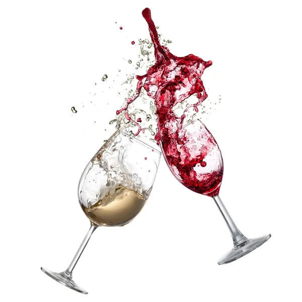 White and red wine — Stock Photo, Image