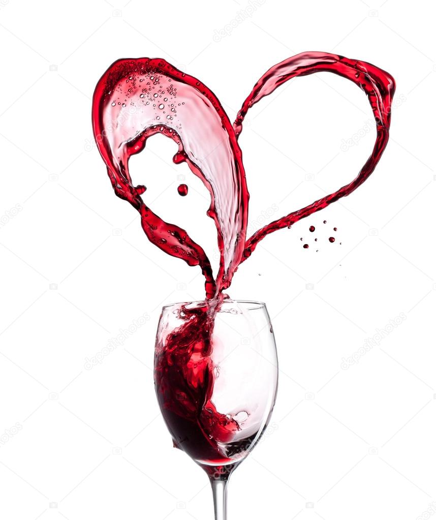 Red wine heart Stock Photo by ©Kesu01 21252779