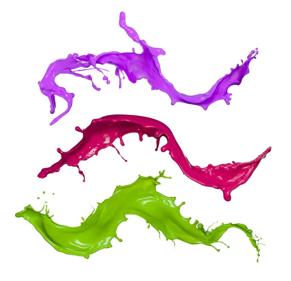 Colored splashes collection — Stock Photo, Image