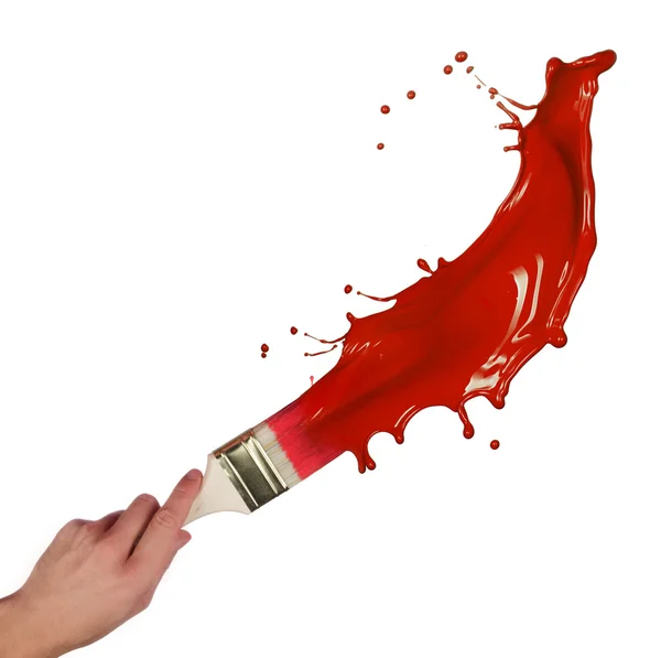 Colored paint splash — Stock Photo, Image