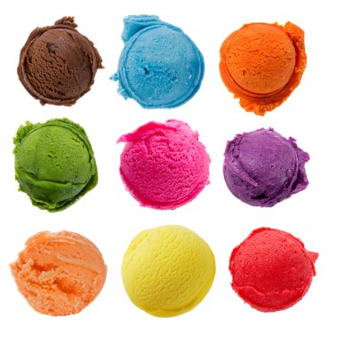 Ice cream collection clipart