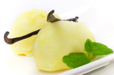 Vanilyalı dondurma.