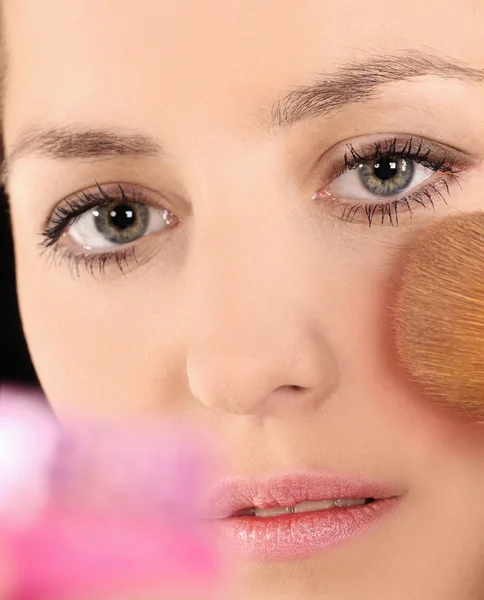 Vackra ansikte makeup — Stockfoto
