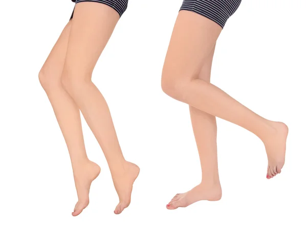 Longa bonita mulher pernas — Fotografia de Stock