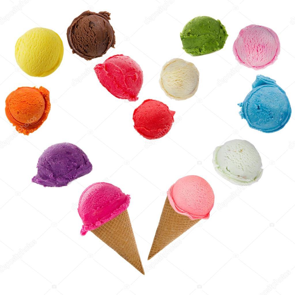 Ice cream heart Stock Photo by ©Kesu01 24383947
