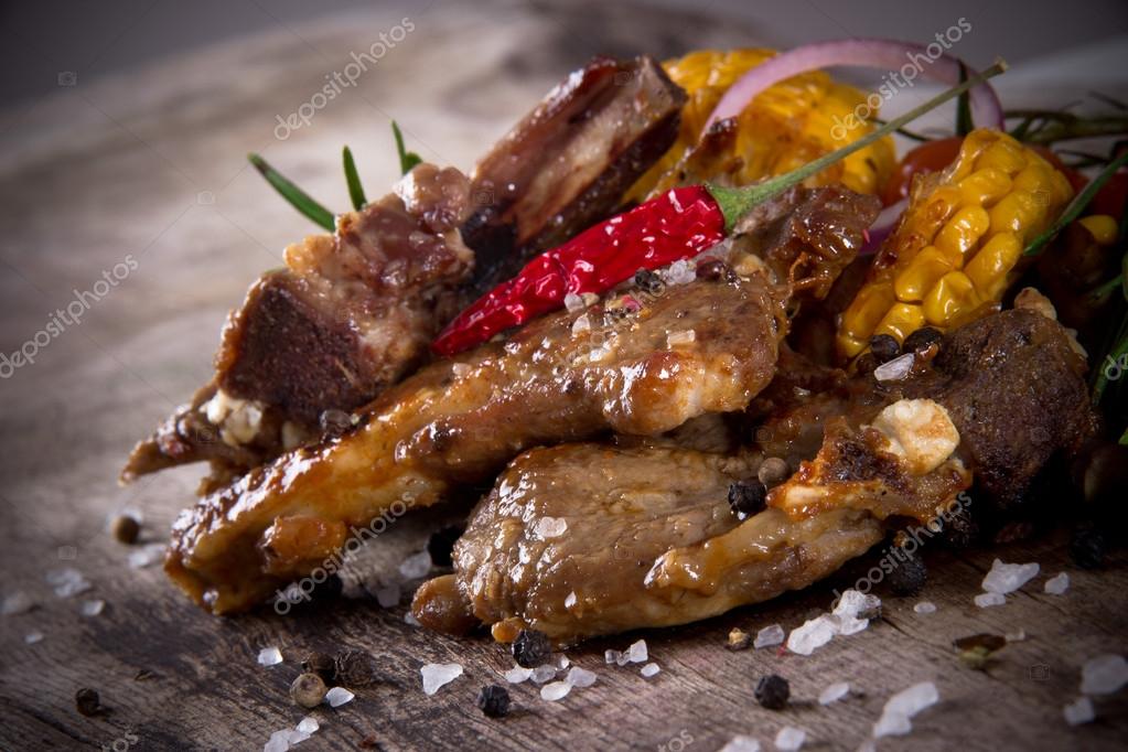 Delicious lamb chops — Stock Photo © Kesu01 24435521