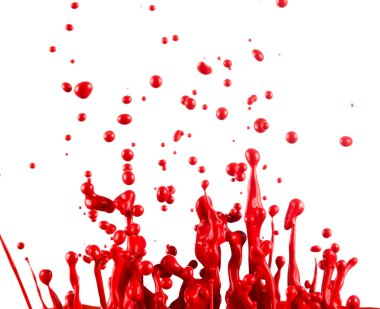 renkli boya sıçramasına