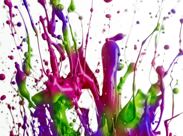 Pintura colorida salpicadura — Foto de Stock