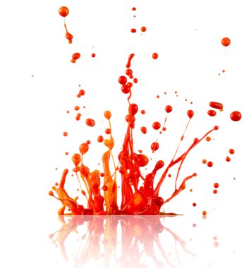 renkli boya sıçramasına