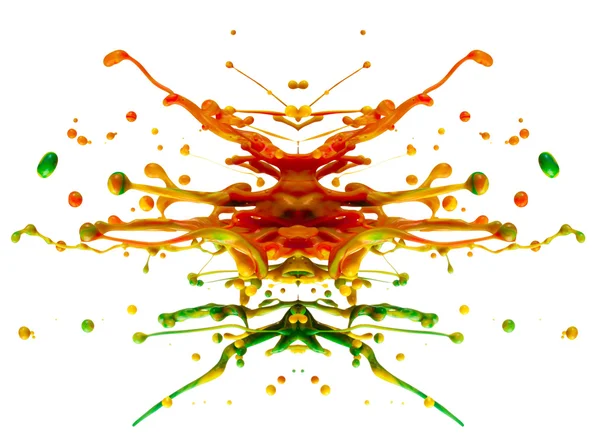 Colorful paint splashing — Stock Photo, Image