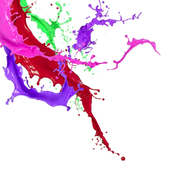 Разноцветный брызг — стоковое фото