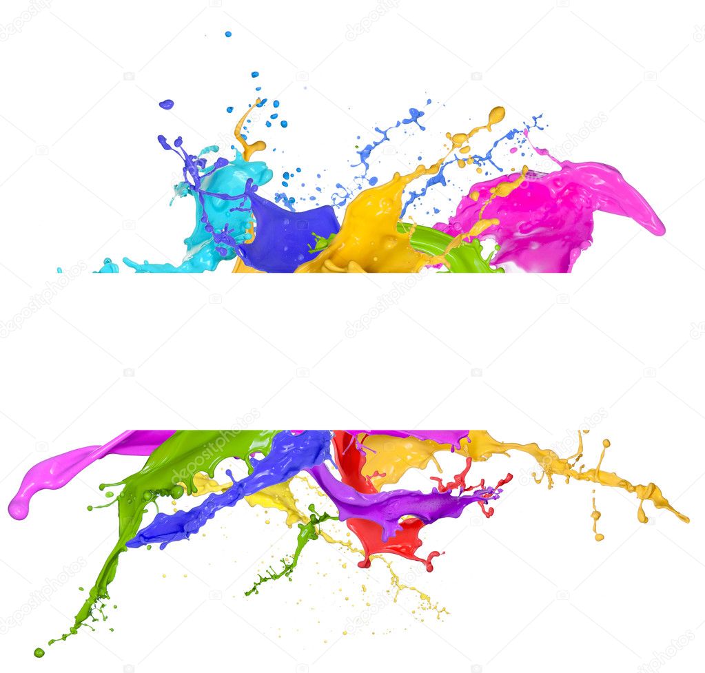 Colorful splash