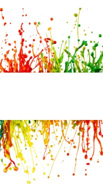 renkli boya splash