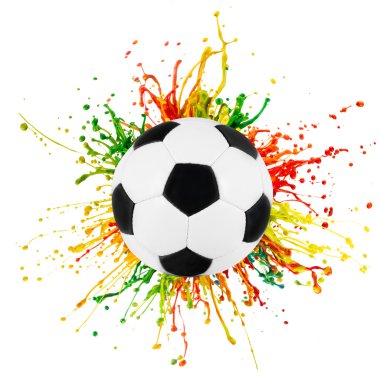 renkli sıçrama ile spor top