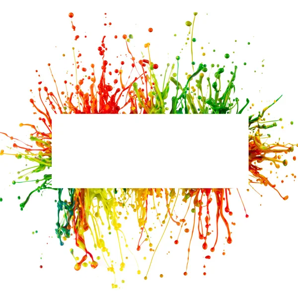 Colorful paint splash — Stock Photo, Image