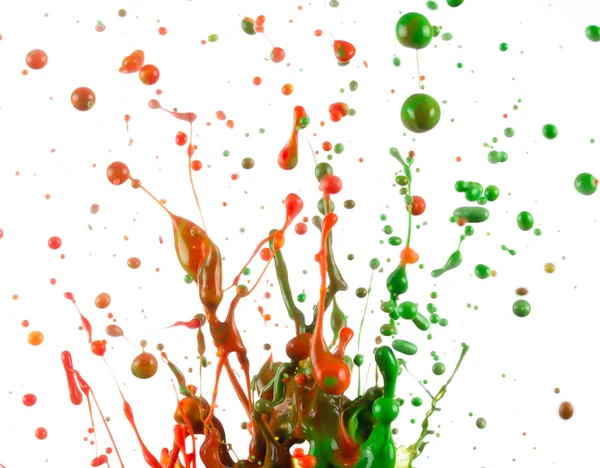 Salpicos de tinta colorida — Fotografia de Stock