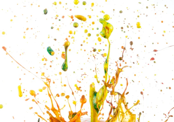 Renkli boya splash — Stok fotoğraf