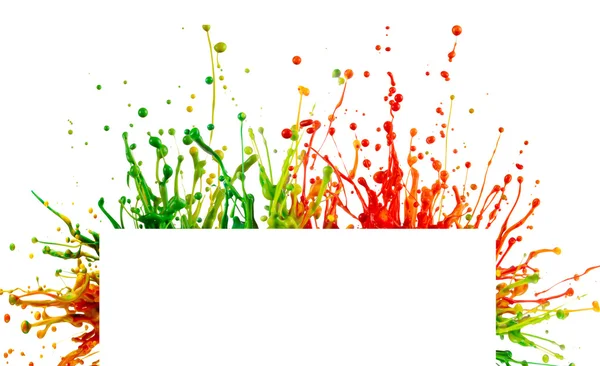 Colorful paint splash — Stock Photo, Image