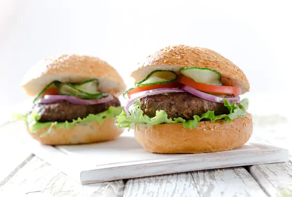 Delicious hamburgers — Stock Photo, Image