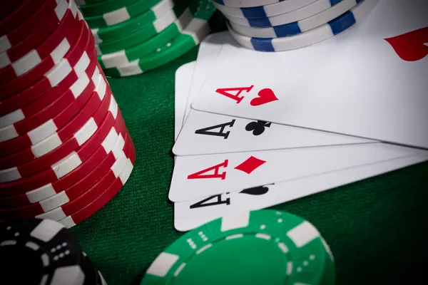 Giocatore di poker — Foto Stock