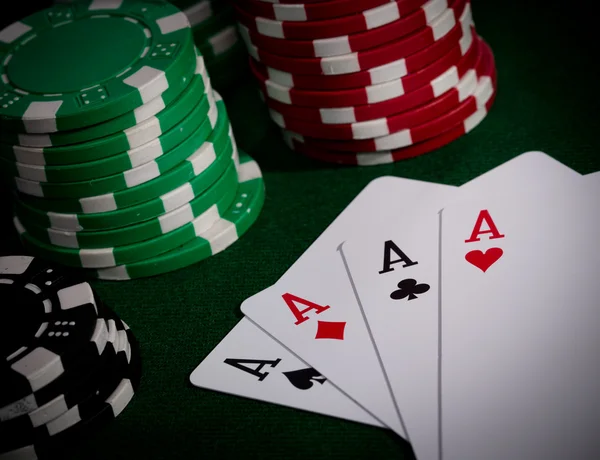 Гравець в покер — стокове фото