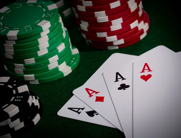 Close-up de poker — Fotografia de Stock