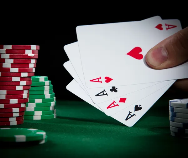 Poker närbild — Stockfoto