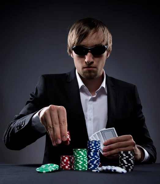 Pokerspelare — Stockfoto