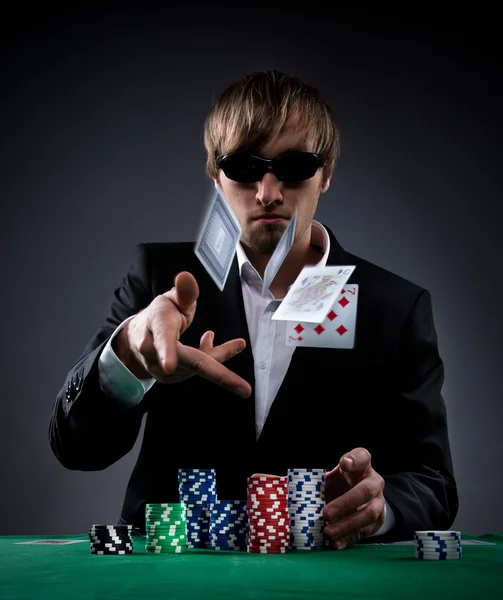 Pokerspelare — Stockfoto