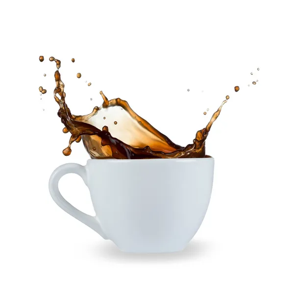 Splash de café — Fotografia de Stock