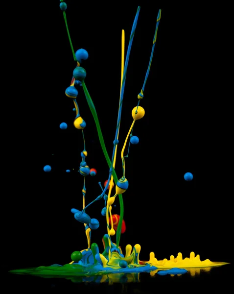 salpicaduras de pintura colorida — Foto de stock © Kesu01 #30588899