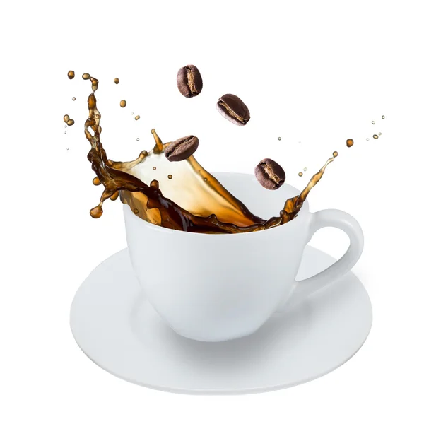 Splash de café — Fotografia de Stock