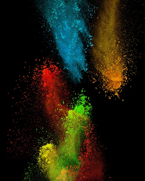 Fırlatılmış renkli toz — Stok fotoğraf