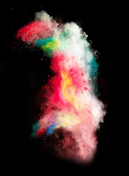 Lanzado polvo colorido — Foto de Stock