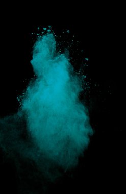 Fırlatılmış renkli toz