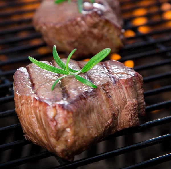 Nahaufnahme eines Steaks — Stockfoto