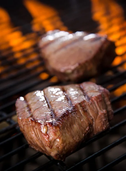 Nahaufnahme eines Steaks — Stockfoto