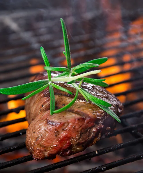 Nahaufnahme eines Steaks — Stockfoto